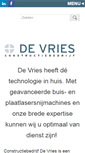 Mobile Screenshot of constructiebedrijfdevries.nl